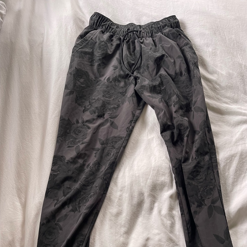 Adidas black rose sweat pants